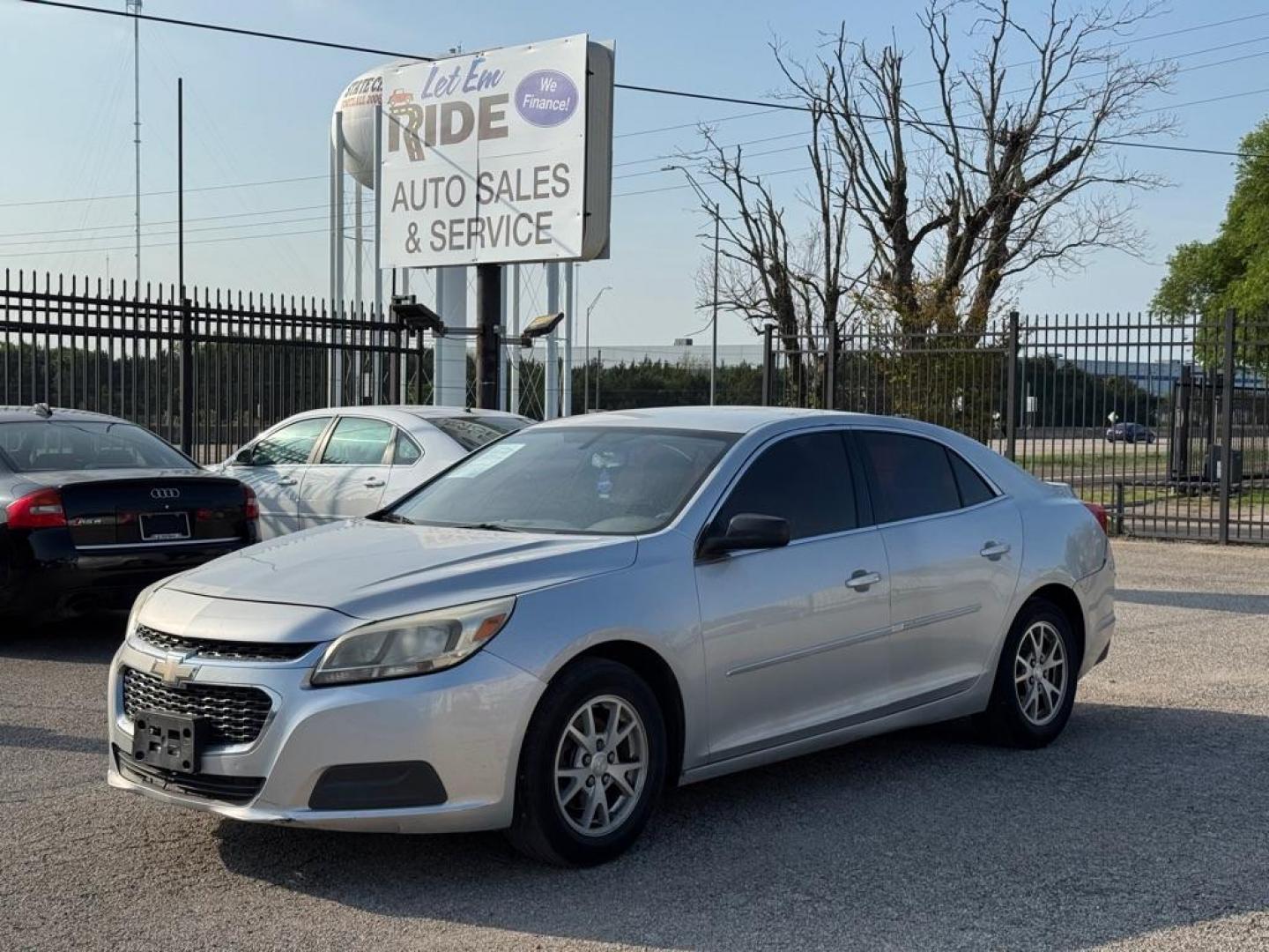 2014 SILVER CHEVROLET MALIBU LS (1G11A5SL1EF) with an 2.5L engine, Automatic transmission, located at 1507 S Hwy 67, Cedar Hill, TX, 75104, (972) 293-1833, 32.556370, -96.973297 - Photo#0