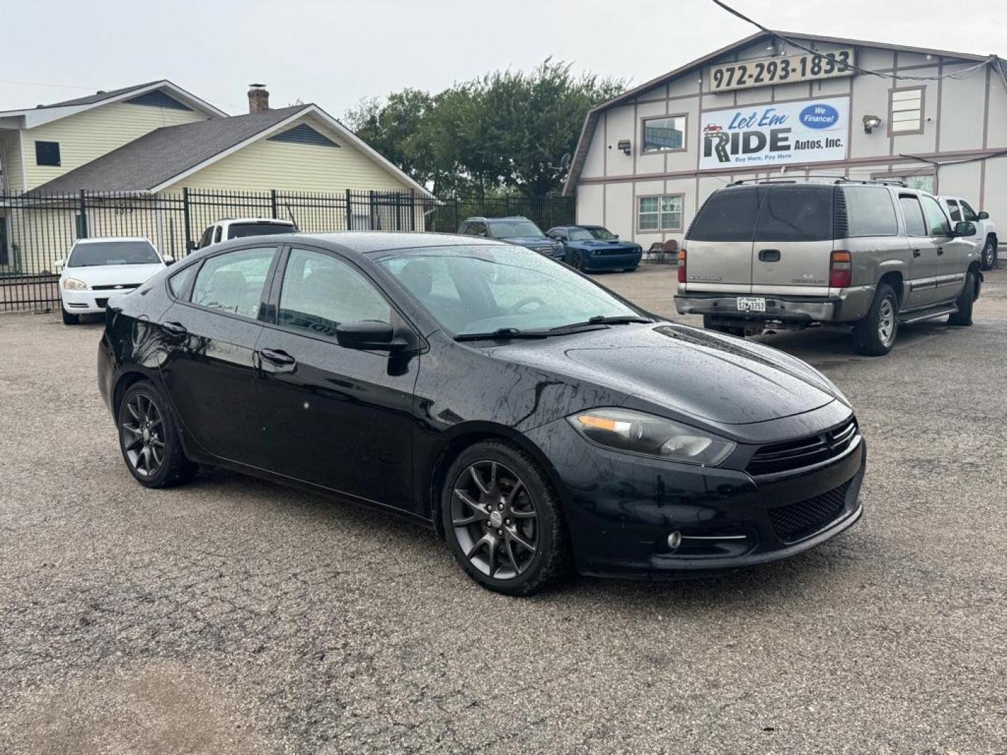 2015 BLACK DODGE DART SXT (1C3CDFBB8FD) with an 2.4L engine, 6-Speed Manual transmission, located at 1507 S Hwy 67, Cedar Hill, TX, 75104, (972) 293-1833, 32.556370, -96.973297 - Photo#1