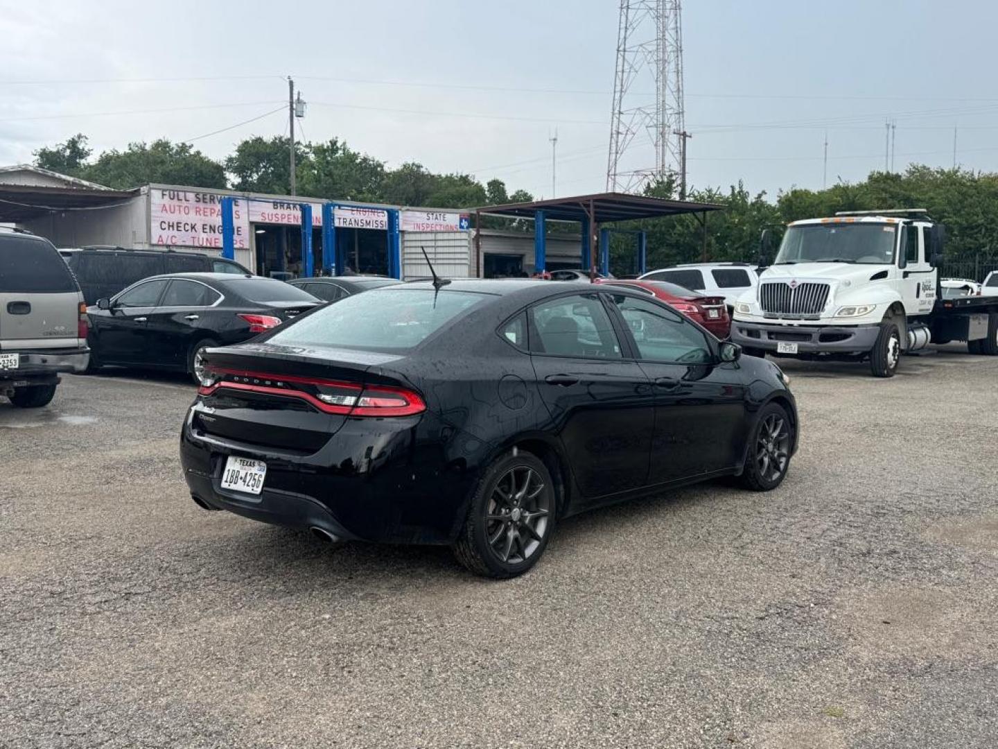 2015 BLACK DODGE DART SXT (1C3CDFBB8FD) with an 2.4L engine, 6-Speed Manual transmission, located at 1507 S Hwy 67, Cedar Hill, TX, 75104, (972) 293-1833, 32.556370, -96.973297 - Photo#2