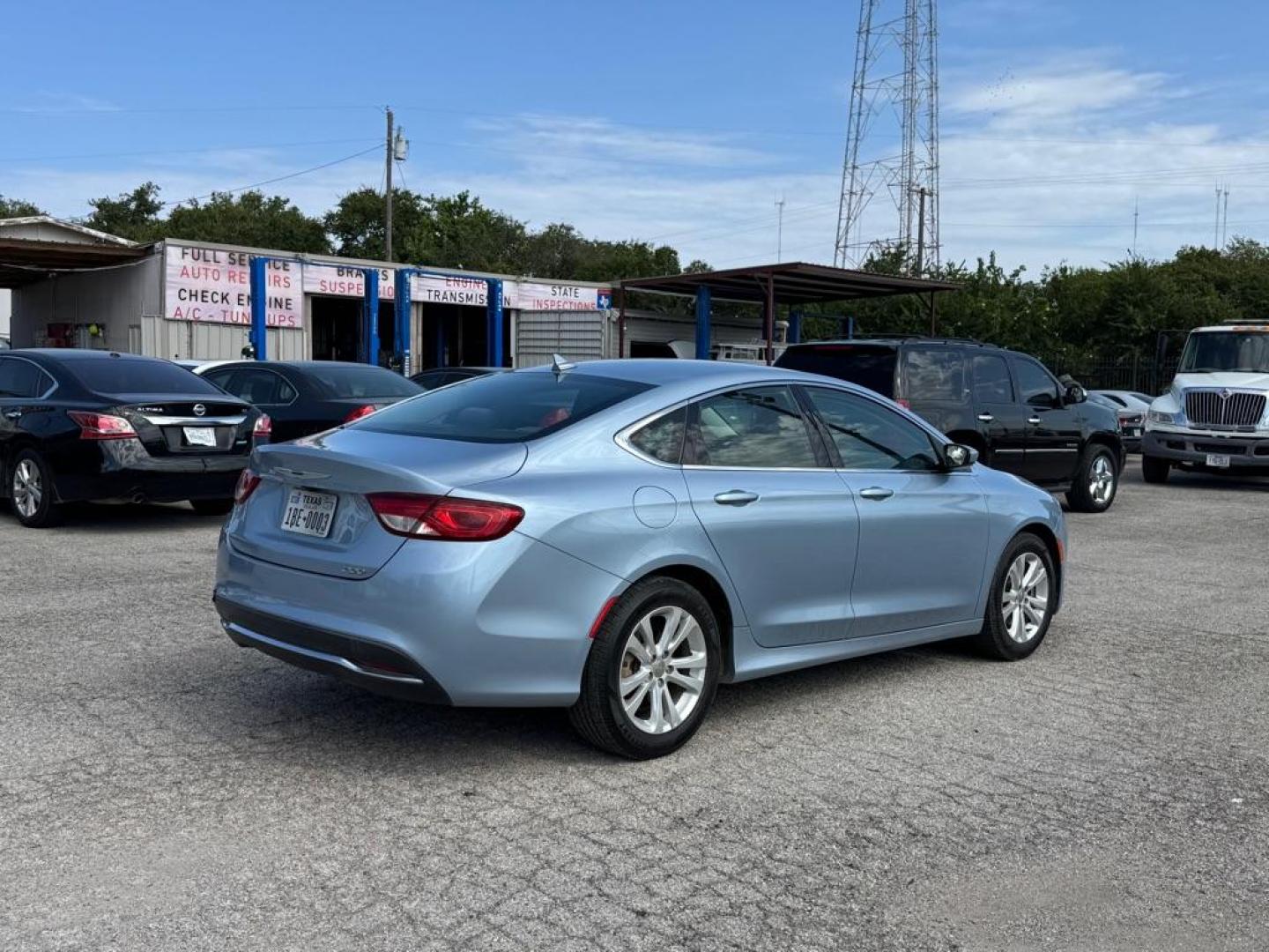 2015 BLUE CHRYSLER 200 LIMITED (1C3CCCAB7FN) with an 2.4L engine, Automatic transmission, located at 1507 S Hwy 67, Cedar Hill, TX, 75104, (972) 293-1833, 32.556370, -96.973297 - Photo#2