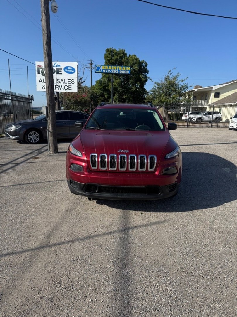 2016 RED JEEP CHEROKEE SPORT (1C4PJLAB0GW) with an 2.4L engine, Automatic transmission, located at 1507 S Hwy 67, Cedar Hill, TX, 75104, (972) 293-1833, 32.556370, -96.973297- Photo#1
